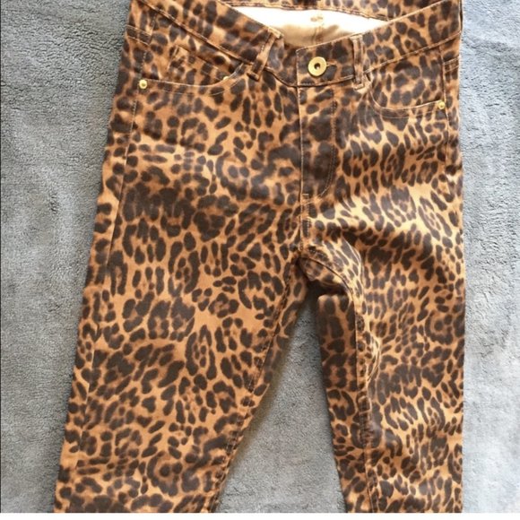 H &  M LEOPARD JEANS - Picture 1 of 7